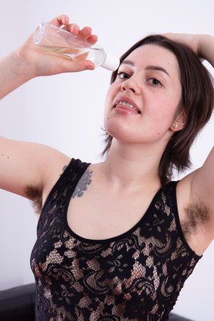 Ava Be yields hairy grace in slippery striptease climax — Ava Be #1