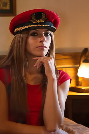 Submissive Paloma D bounds herself, obediences spanking order with red feather open anal finish