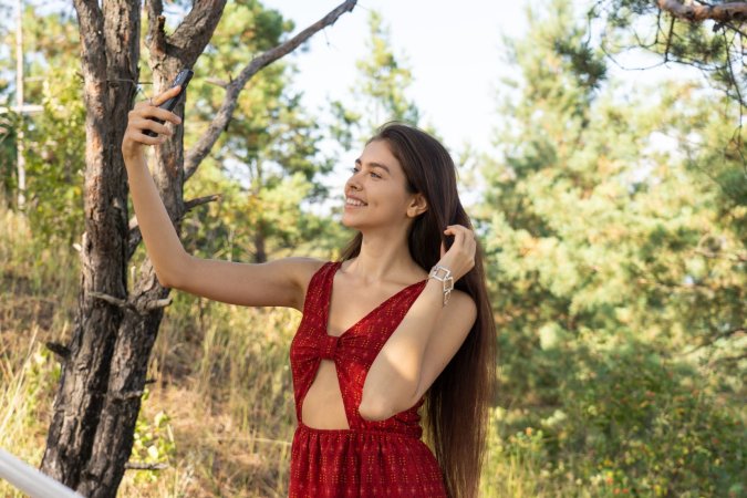 Foxy Alissa teases in a thin dress riding her pussy outdoors — Foxy Alissa #2