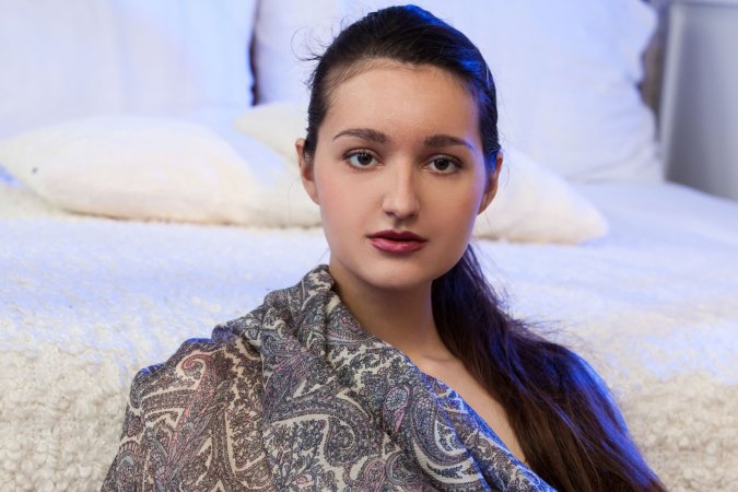 Adeline entices with cream pushing breasts bold — Adeline #3