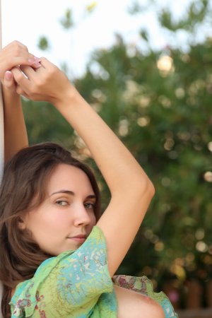 Danniela bares her breasts and spreads her legs for the sun — Danniela #3