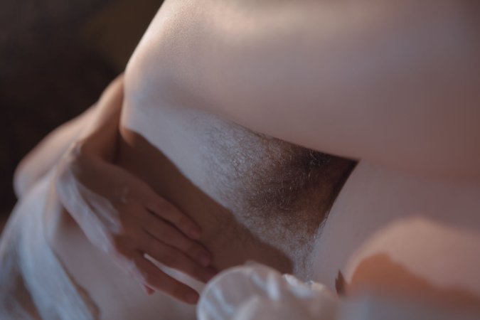 Emily J restless hands find pleasure as sheouches her breasts and melts her mound — Emily J #9