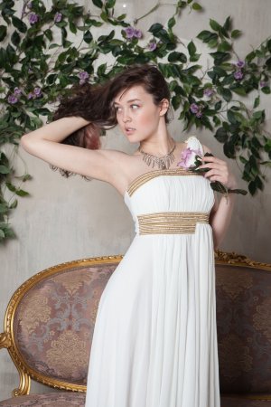 Ulia reveals her hairy pussy and perky breasts in medieval gown tease — Ulia #3