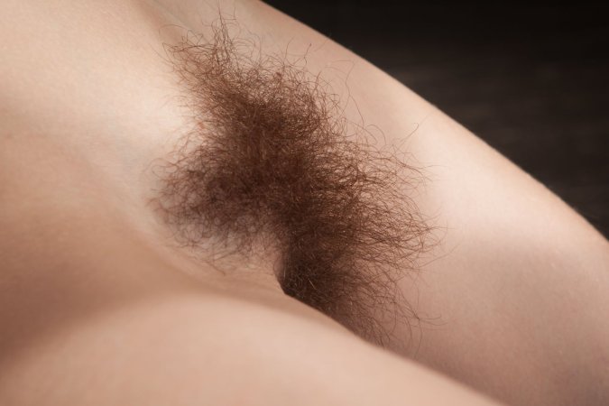 Dennie Teases on Couch Daily with Her Long Hairy Pussy — Dennie #6