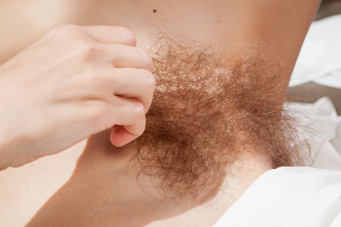 Dennie Teases on Couch Daily with Her Long Hairy Pussy — Dennie #15
