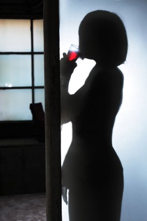Shiraz savors wine and her wet pussy in intimate balcony striptease — Shiraz #1