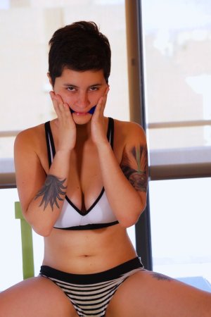 Briz teases pleasure with a bra and panties striptease, cumming on the dining table — Briz #2
