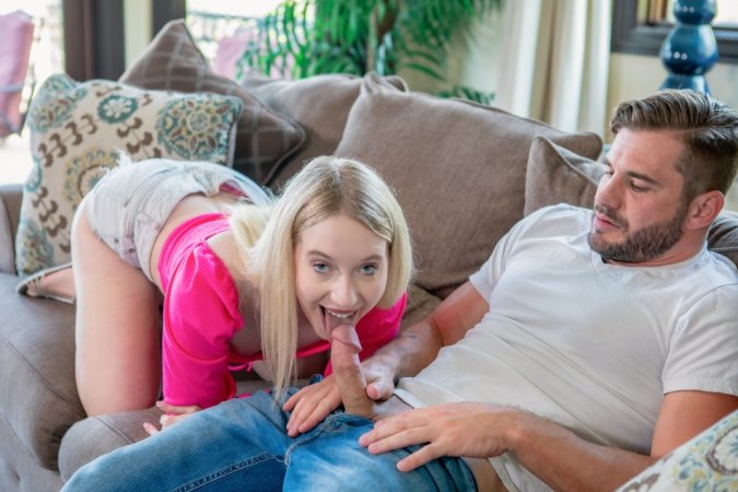 Kallie Taylor starts shy then takes it all deepthroat cum on tits and anal afternoon heat — Kallie Taylor & Nathan Bronson #8