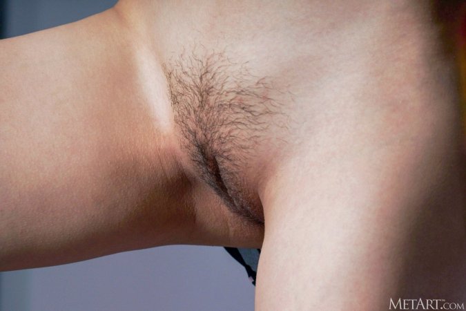 Djessy reveals hairy pussy in teasing bedroom strip — Djessy #2